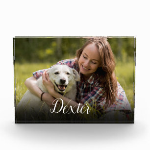 Modern Script Pet Photo Block