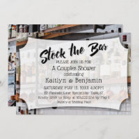 Modern Script, Photo Stock the Bar Couples Shower