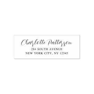 Modern Script Professional Personal Return Address Self-inking Stamp