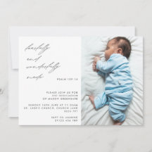 Modern Script Psalm 139 Baby Dedication Photo