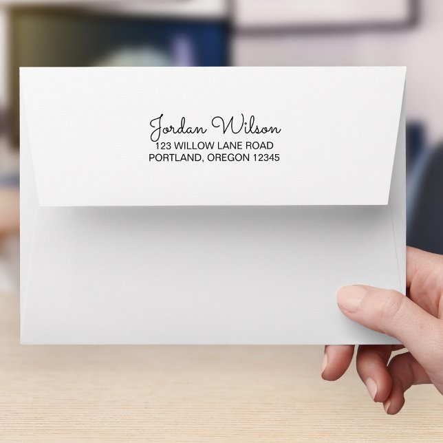Modern Script Return Address Envelope (Creator Uploaded)