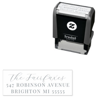 Modern Script Return Address  Self-inking Stamp