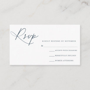 Modern Script RSVP Card