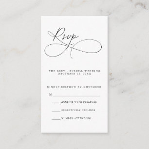 Modern Script RSVP Card