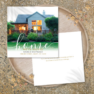 Modern Script Script New Home Photo Announcement