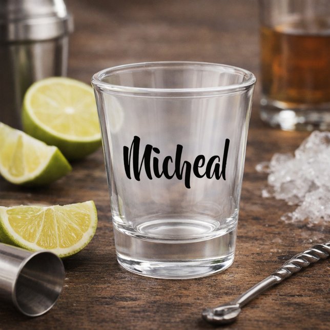 Modern Script Shot Glass (Creator Uploaded)