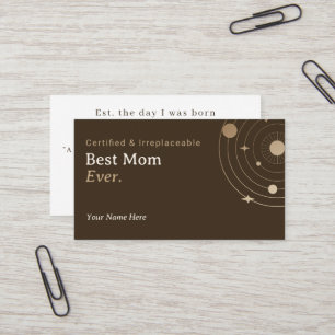 Modern Script Simple Business Card best mum ever