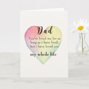 Modern Script Simple Greeting Card dad life