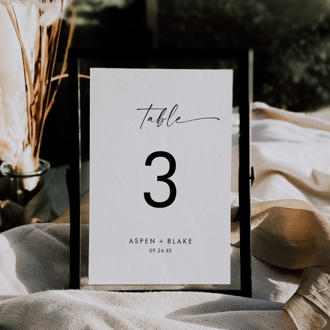 Modern Script Table Number (Creator Uploaded)