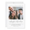Modern Script Two Photo Wedding Invitation