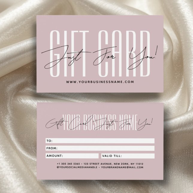 Modern script typography business gift card  (Creator Uploaded)