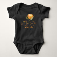 Modern script typography little cutie new baby