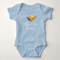 Modern script typography little cutie new baby