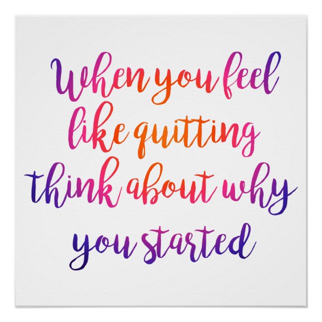 modern script typography motivational cool poster (Front)