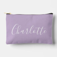Modern Script Typography Name Simple Orchid Purple