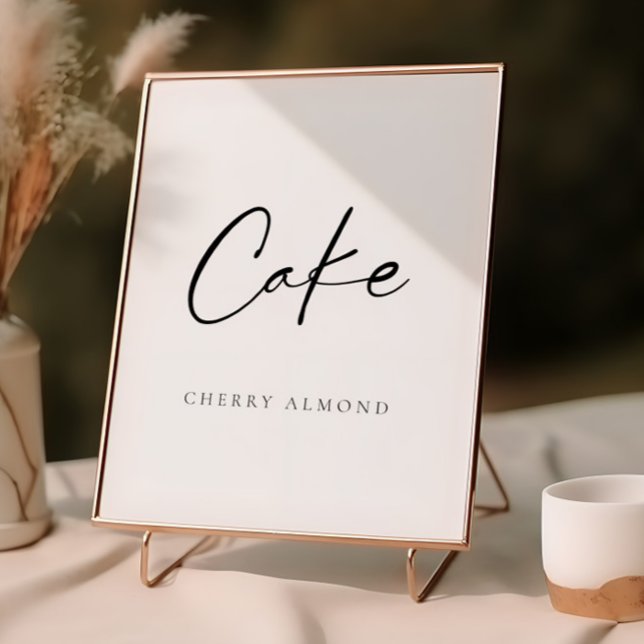 Modern Script Wedding Cake Poster (Creator Uploaded)