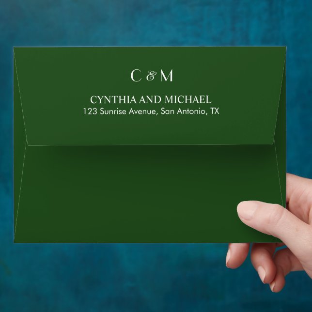 Modern Script Wedding Envelope (Hand)