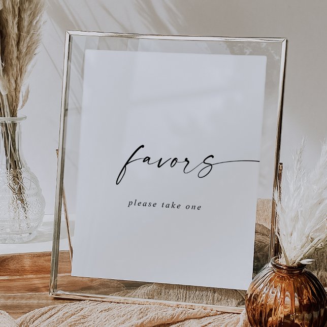 Modern Script Wedding Favours Sign (Creator Uploaded)