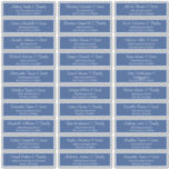 Modern Script Wedding Guest Names Address<br><div class="desc">Composed of simple serif and modern cursive script typography. These elements are simple,  elegant,  and modern. This has 30 stickers. 
 
 This is designed by White Paper Birch Co. exclusive for Zazzle.
 
 Available here:
 http://www.zazzle.com/store/whitepaperbirch</div>
