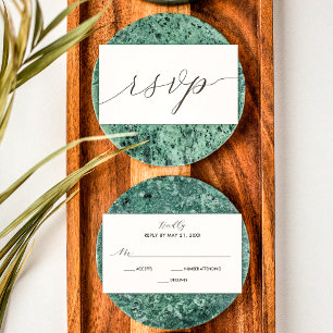 Modern Script Wedding RSVP Enclosure Card