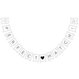 Modern Script Wedding Shower Bunting