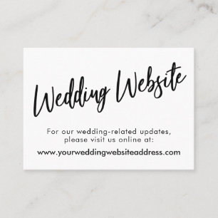 Modern Script Wedding Website, Save the Date Card