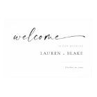 Modern Script Wedding Welcome Sign