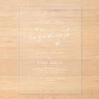 Modern Script White Portuguese Wedding