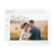Modern Script with Heart Wedding Thank You Photo