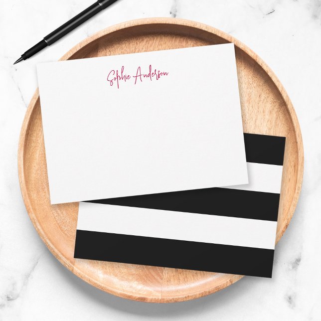 Modern Script with White Stripes and Custom Colour Card (Creator Uploaded)