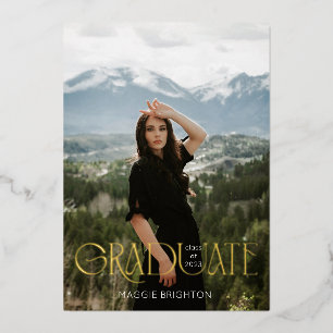 Modern scripted 2023 graduate announcement