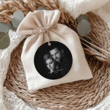 Modern Scripty Black and White Photo 