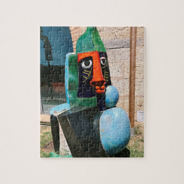 Modern Sculpture Grand Bouddha In Biot France Jigsaw Puzzle (Vertical)