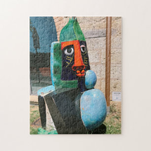 Modern Sculpture Grand Bouddha In Biot France Jigsaw Puzzle