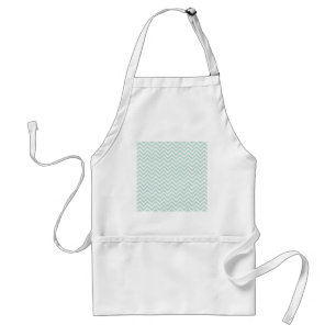 modern seafoan and white chevron standard apron