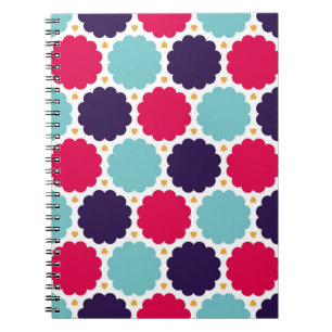 modern seamless colourful geometry cloud pattern, notebook