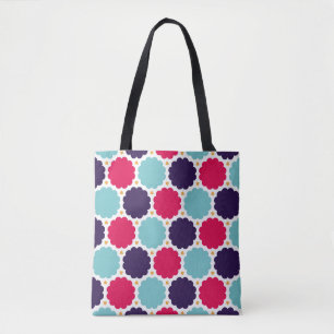 modern seamless colourful geometry cloud pattern, tote bag