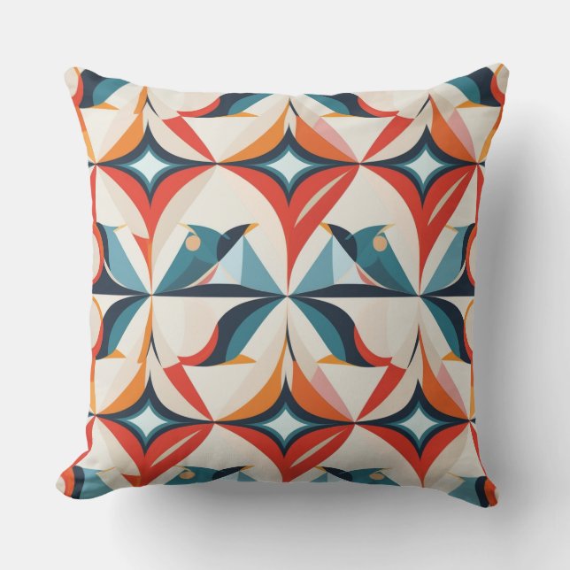 Modern Seamless Geometric Pattern Cushion (Front)