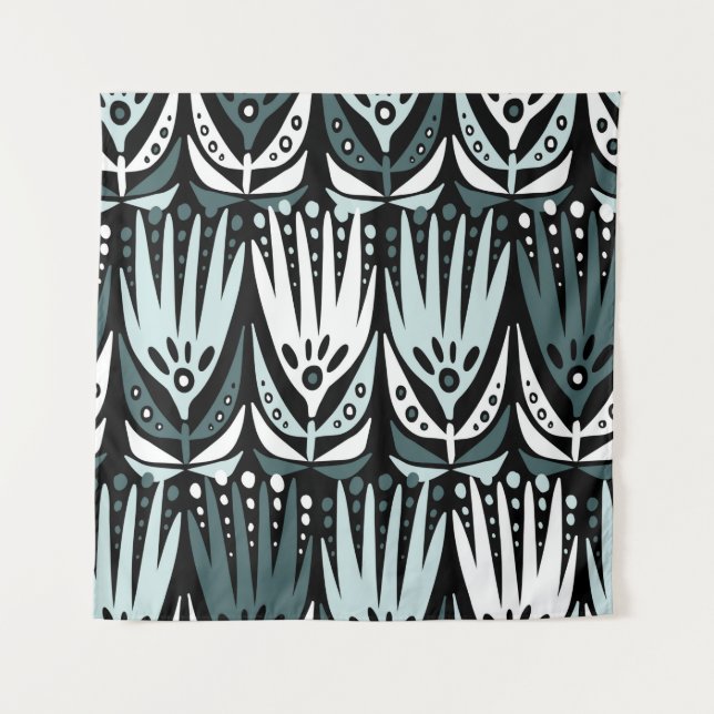 Modern seamless vintage abstract pattern with simp tapestry (Front)
