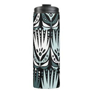 Modern seamless vintage abstract pattern with simp thermal tumbler