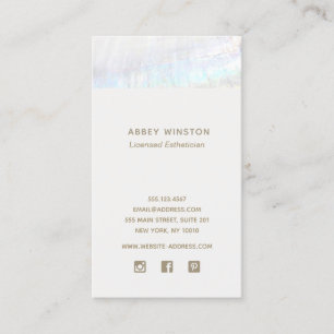 Modern Seashell Social Media Business Card