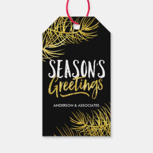 Modern Season's Greetings Gift Tags