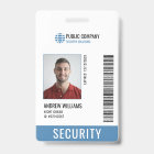 Modern Security Company Guard ID