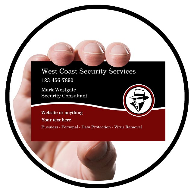 Modern Security Services Business Cards (Creator Uploaded)