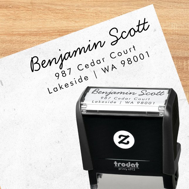 Modern Self-Inking Mailing Address Stamp (Creator Uploaded)