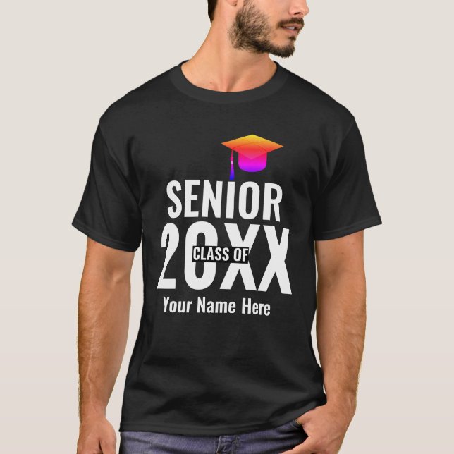 Modern Senior class of custom year T-Shirt (Front)