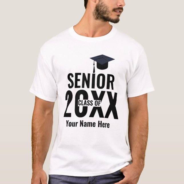 Modern Senior class of custom year T-Shirt (Front)