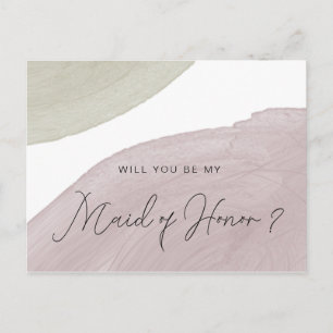 Modern Serenity   Maid of Honour Postcard