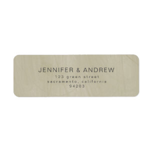Modern Serenity   Wedding Return Address Label