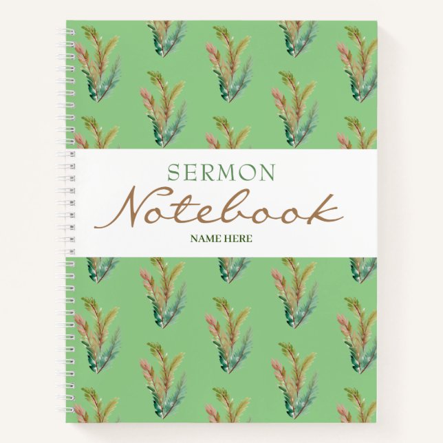 Modern Sermon Notebook (Front)